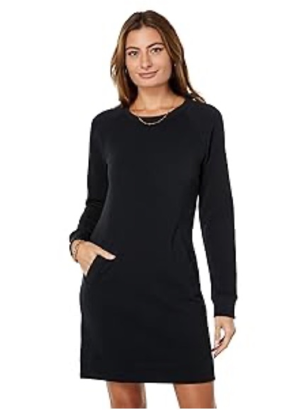 Lilly Pulitzer Black Long-Sleeve Sweatshirt Dress